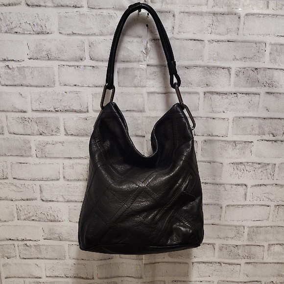 Sondra Roberts Black Hobo Bag with Sleek Design - Picture 1 of 8